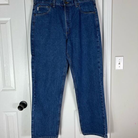 Carhartt Mens Relaxed Fit Denim Jeans Size 38/32 - Picture 1 of 3